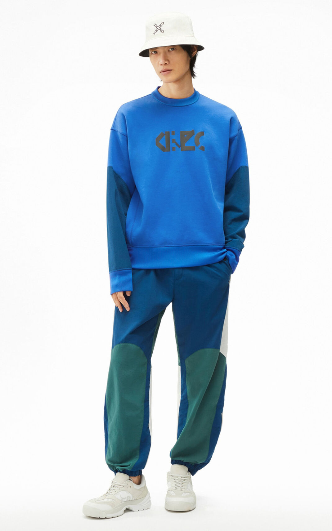 Kenzo Sport Box Sweatshirt Blue For Mens 8360XNRAC